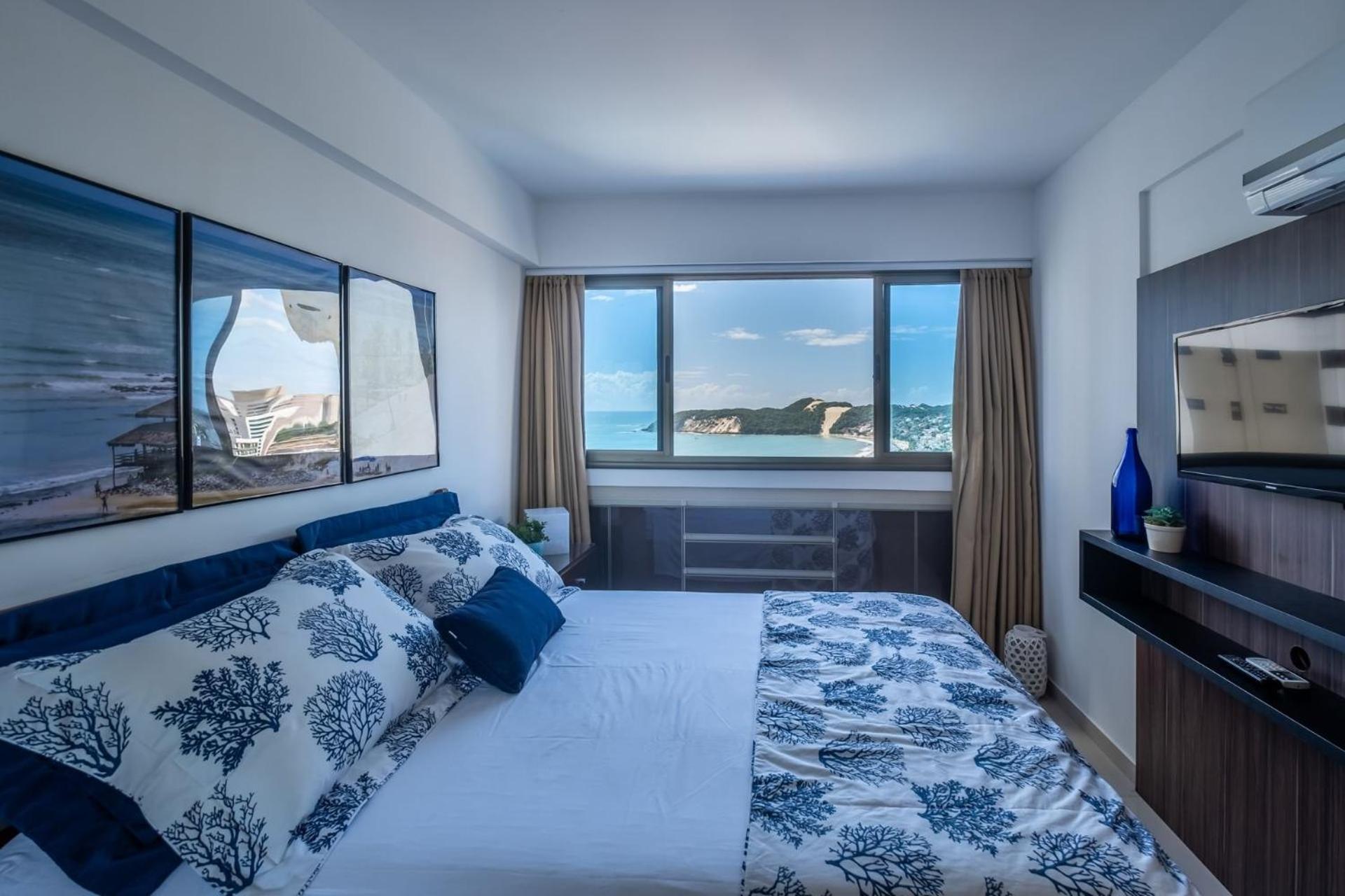 Flat Com 2 Quartos E Vista Mar Da Praia De Pontanegra-Wifi 300 Mb-Garagem-Familia-Criancas-Piscina-Pet Friendly Natal Exterior foto