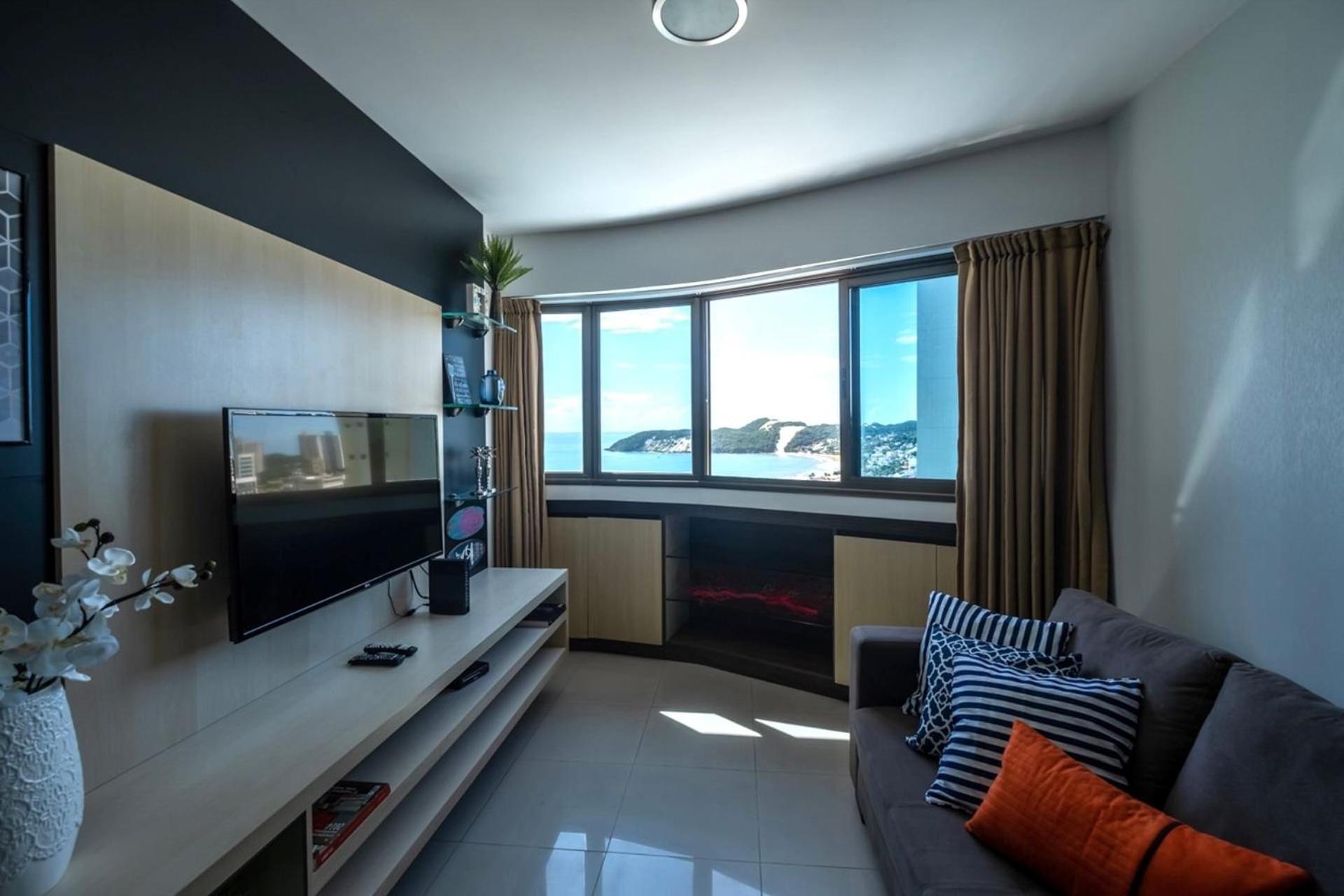 Flat Com 2 Quartos E Vista Mar Da Praia De Pontanegra-Wifi 300 Mb-Garagem-Familia-Criancas-Piscina-Pet Friendly Natal Exterior foto